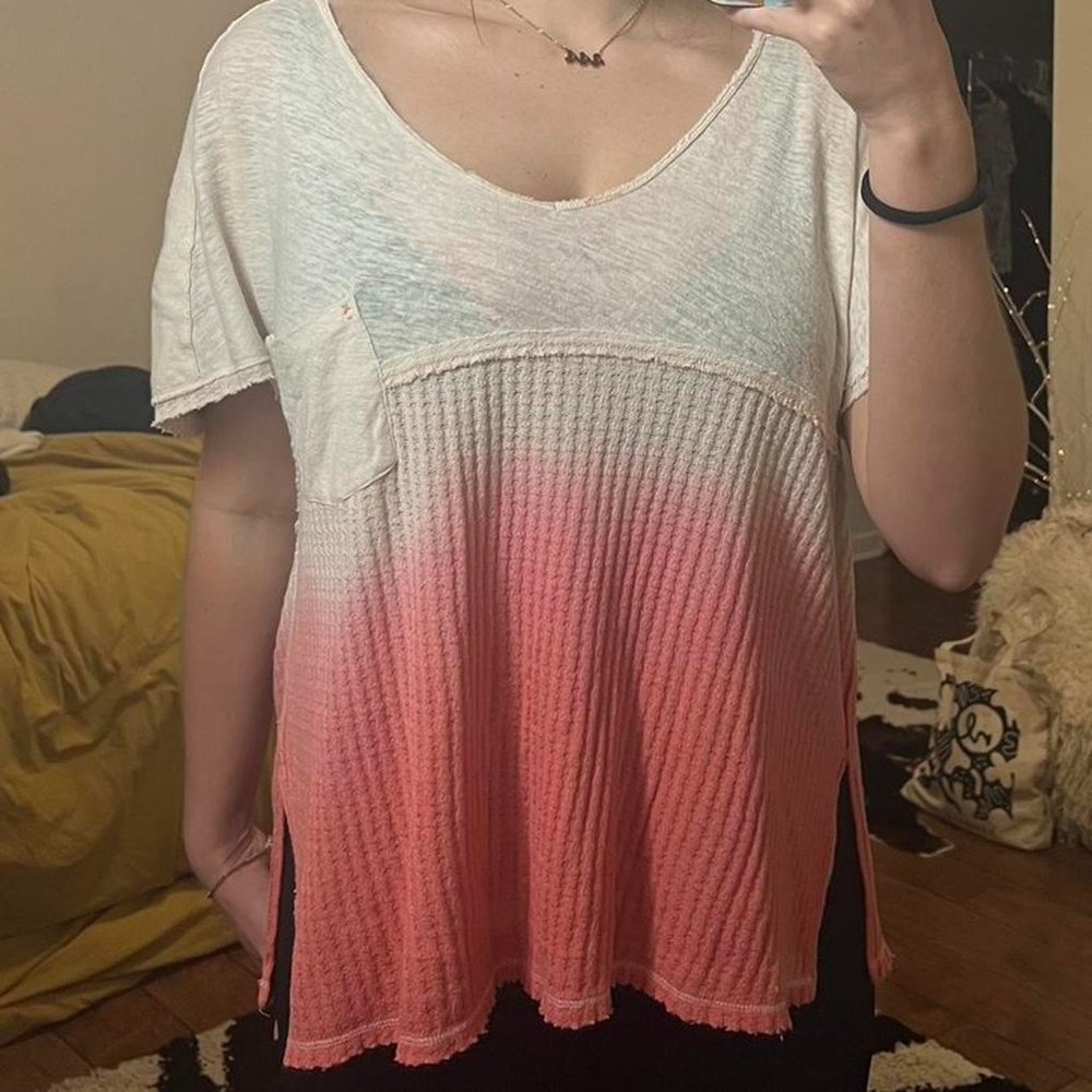 we the free multi colored top